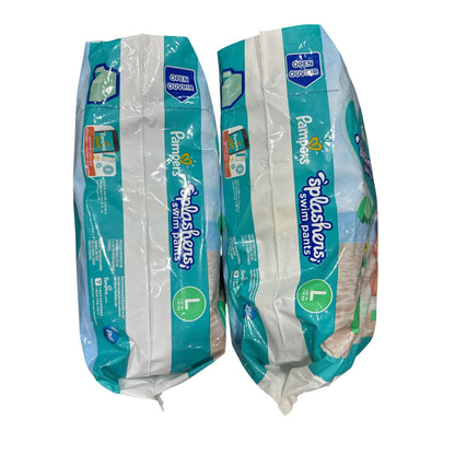 Pampers Splashers Disposable Swim Pants Large 10 Count 2 Packs For Kids 31+ Lbs