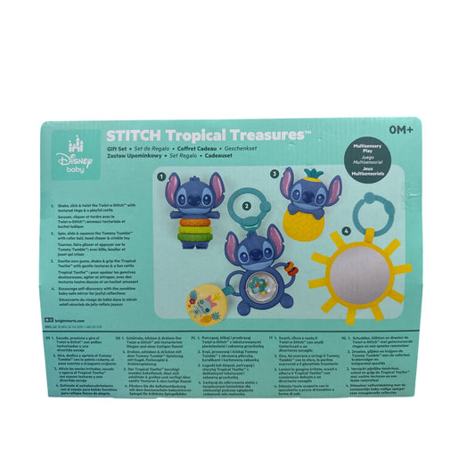 Disney Baby Stitch Tropical Treasures Gift Set With Teether & Multisensory Toys 0M+