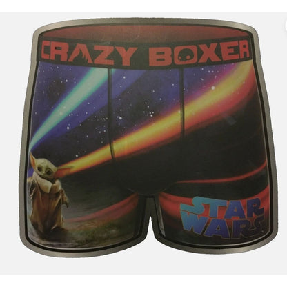 Star Wars Mandalorian Crazy Boxer Briefs Baby Yoda Print Size S(28-30)