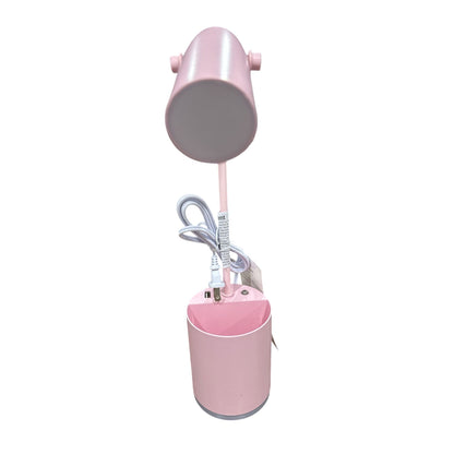 Set of 7 Assorted Pink Tech & Accessories Bundle - Lamp, Mouse, Earbuds, Charging Cable, Phone Strap, Lip Gloss Holder, &  LED Desk Tray