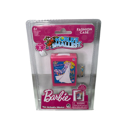 World's Smallest Barbie Fashion Case With 2 Dolls & 1 Mystery Doll 6+ Collectible Miniature Toy