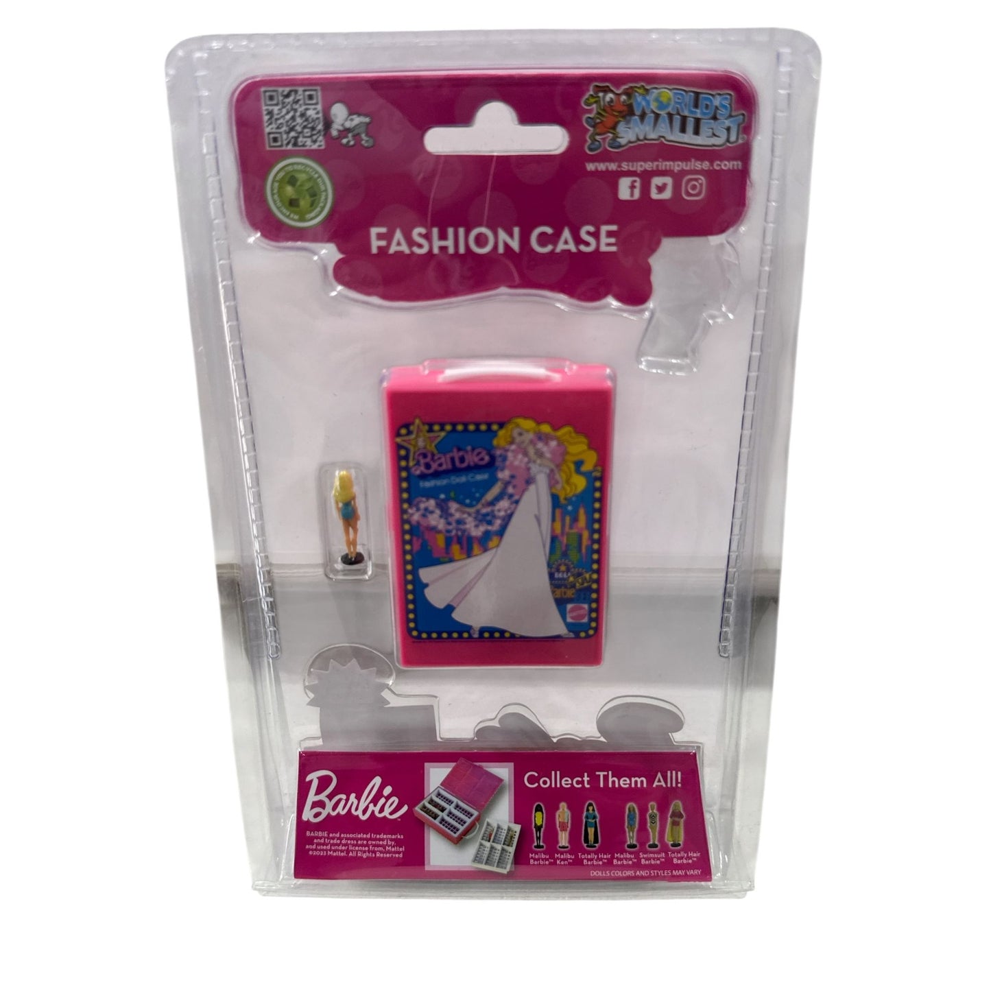 World's Smallest Barbie Fashion Case With 2 Dolls & 1 Mystery Doll 6+ Collectible Miniature Toy