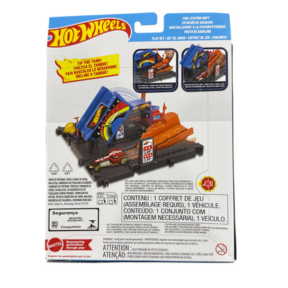 Hot Wheels City Fuel Station Shift Play Set With 1 Car Ages 4+ Mattel