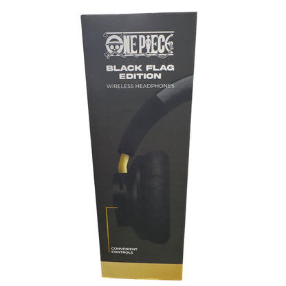 One Piece Black Flag Edition Wireless Headphones USB-C Charging Touch Control Built-In Mic 8-Hour Battery Life