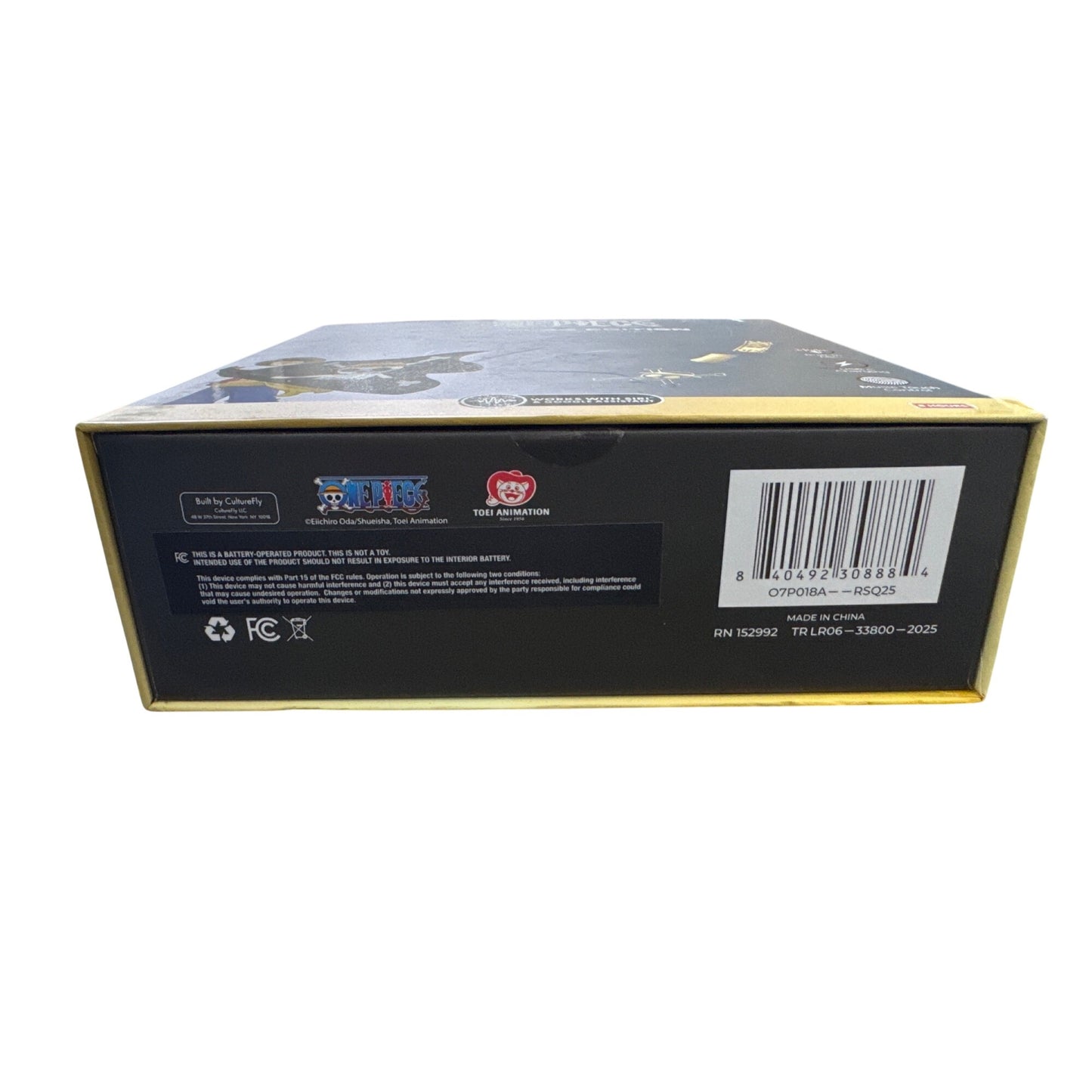 One Piece Black Flag Edition Wireless Headphones USB-C Charging Touch Control Built-In Mic 8-Hour Battery Life