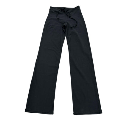 SKIMS Black Wide-Leg Drawstring Lounge Pants XXS New With Tags