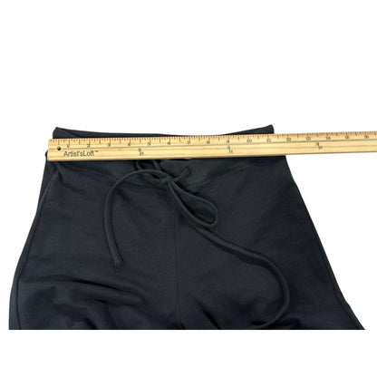 SKIMS Black Wide-Leg Drawstring Lounge Pants XXS New With Tags