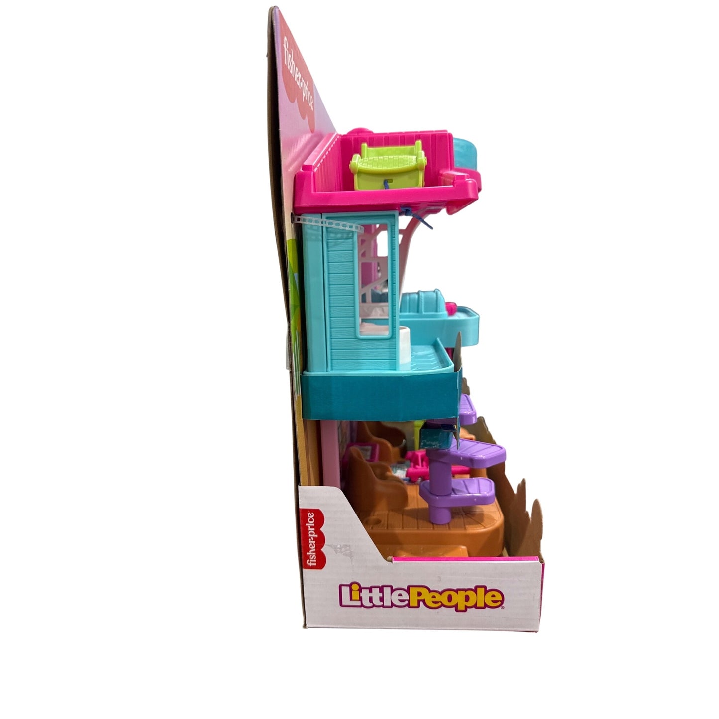 Barbie Little People Beach House Playset By Fisher-Price 5 Play Pieces For Ages 1.5+ Multicolor
