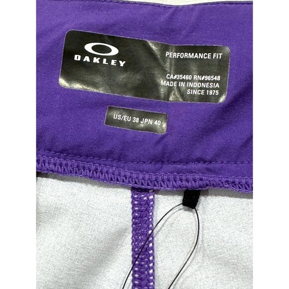 Oakley Men's Performance Fit Boardshorts Purple & Teal Floral Size 38