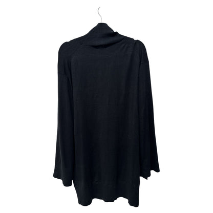 Steve Madden Black Turtleneck Sweater Dress With Long Bell Sleeves Size M