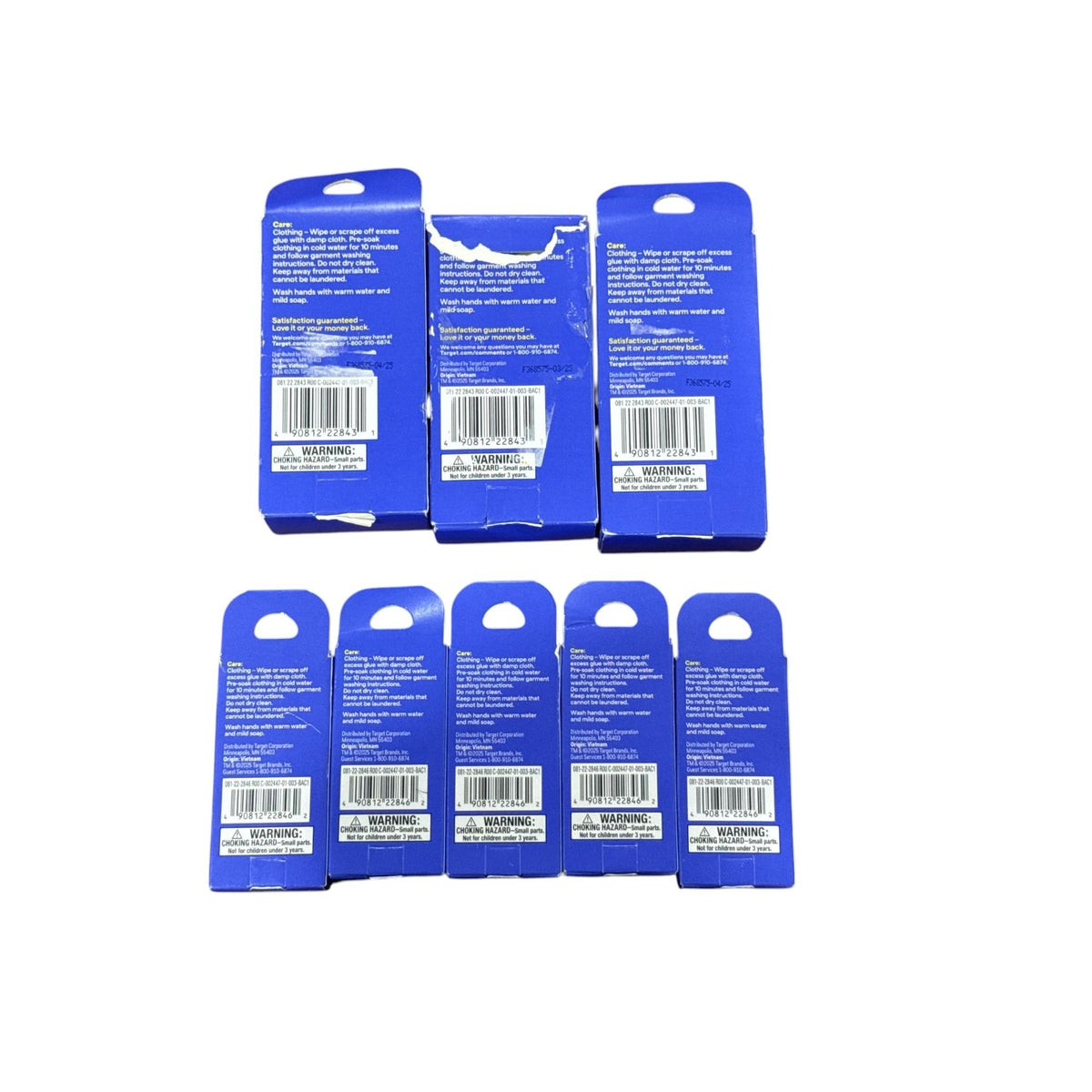 Up & Up Jumbo & Standard Glue Sticks Washable Disappearing Purple 2 Ct Each Lot Of 8 Packs