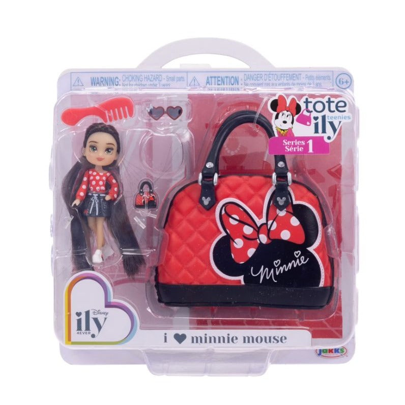 Disney ILY 4EVER Minnie Mouse Tote Teenies Playset With Doll & Accessories