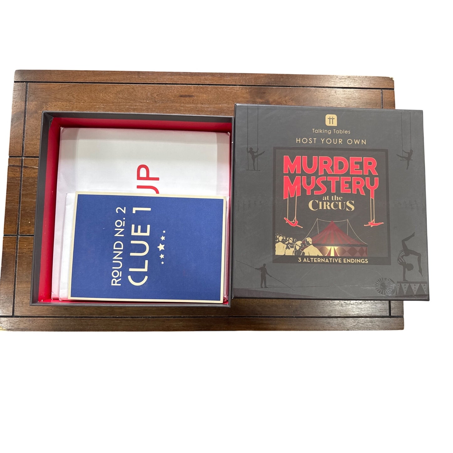 Host Your Own Murder Mystery At The Circus Game Set By Talking Tables