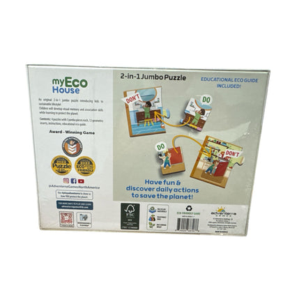 My Eco House 2-In-1 Jumbo Puzzle Educational Game For Kids Ages 3+