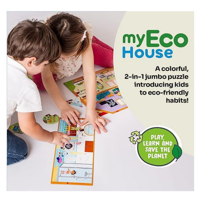My Eco House 2-In-1 Jumbo Puzzle Educational Game For Kids Ages 3+