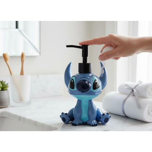 Stitch Soap Dispenser Pump For Bathroom Or Kitchen - Disney Décor