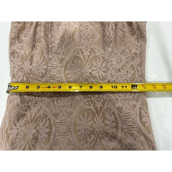 Dress The Population Beige Lace Mini Dress With Spaghetti Straps Size M