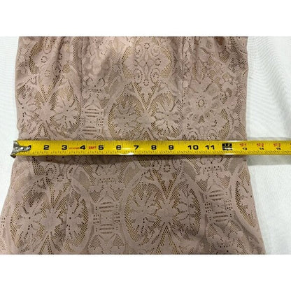 Dress The Population Beige Lace Mini Dress With Spaghetti Straps Size M