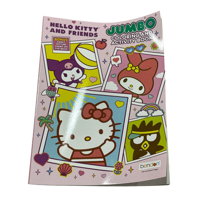 Hello Kitty & My Melody Gift Bundle - Plush Backpack Coloring Kits Activity Book & Building Set