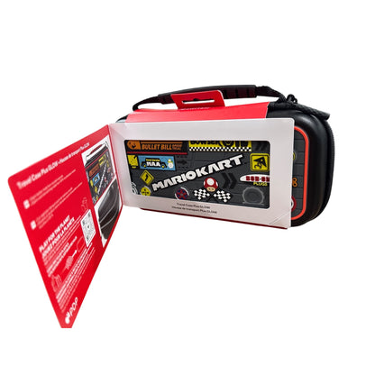 Mario Kart Nintendo Switch Travel Case Plus Glow Protective Hard Shell Glow-In-The-Dark Design Fits OLED & Lite Models