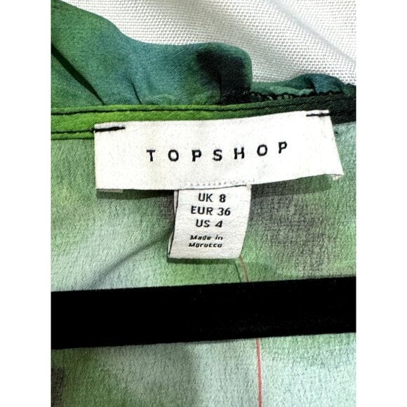 TOPSHOP Women's Green Dress 4
