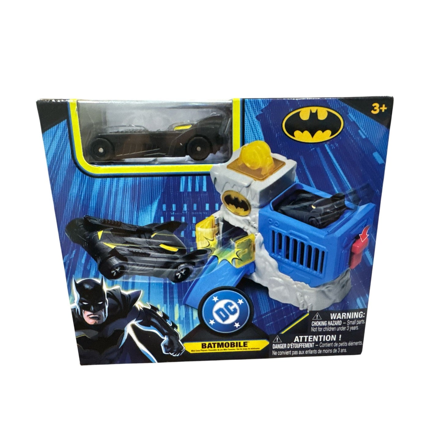 DC Batman Mini Batmobile Playset With Launcher & Ramp