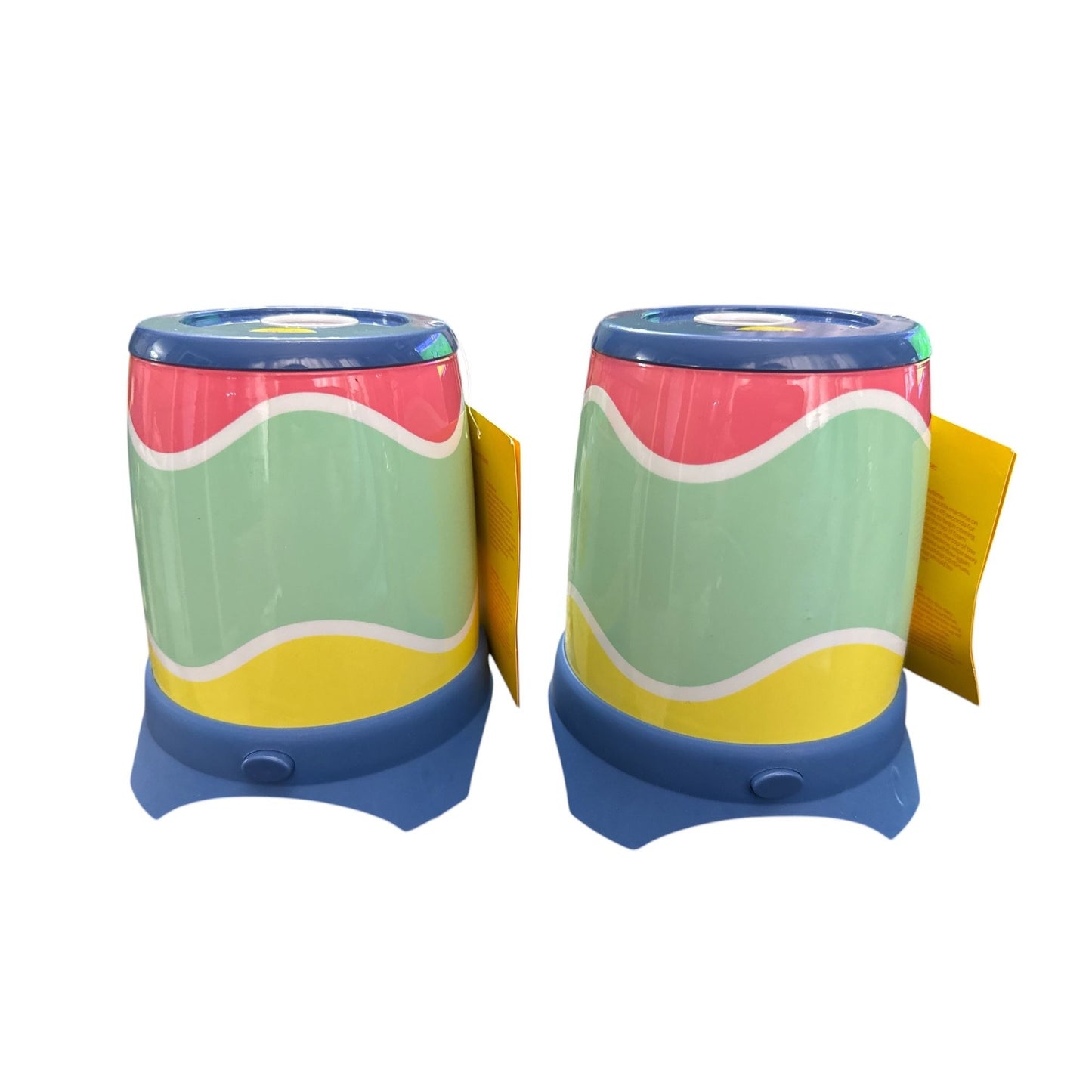 Set of 2 Sun Squad Cyclone Bubble Machine 4 Fl Oz Battery Operated Bright Colors Ages 3+