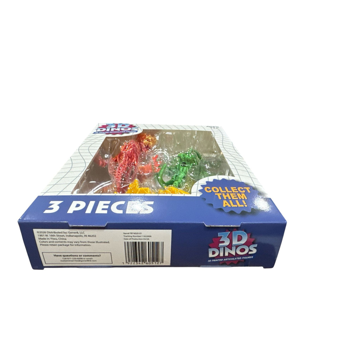 3D Dinos 3-Piece Articulated Dinosaur Figures Ages 13+ Collectible Set