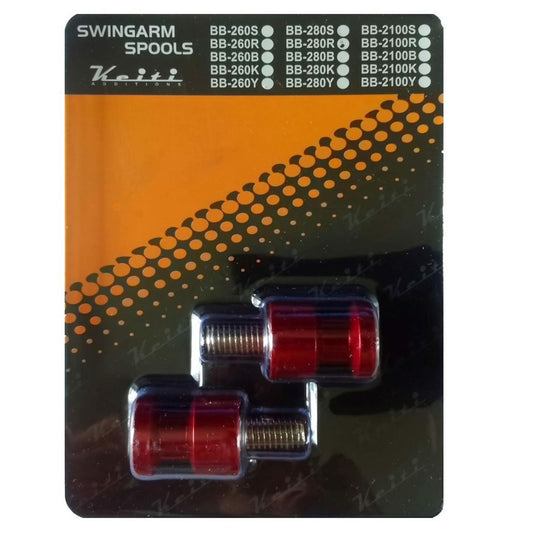 Keiti Motorcycle Swing Arm Spools Slider Red M8 BB-280R