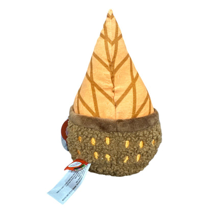 Giggle Scope Ice Cream Cone Plush Toy With Smiling Face & Cone Hat For Kids