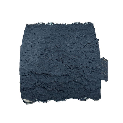 Black Stretch Scalloped Lace Trim 3 Inches Wide Sewing Crafting DIY Material 20 YARDS