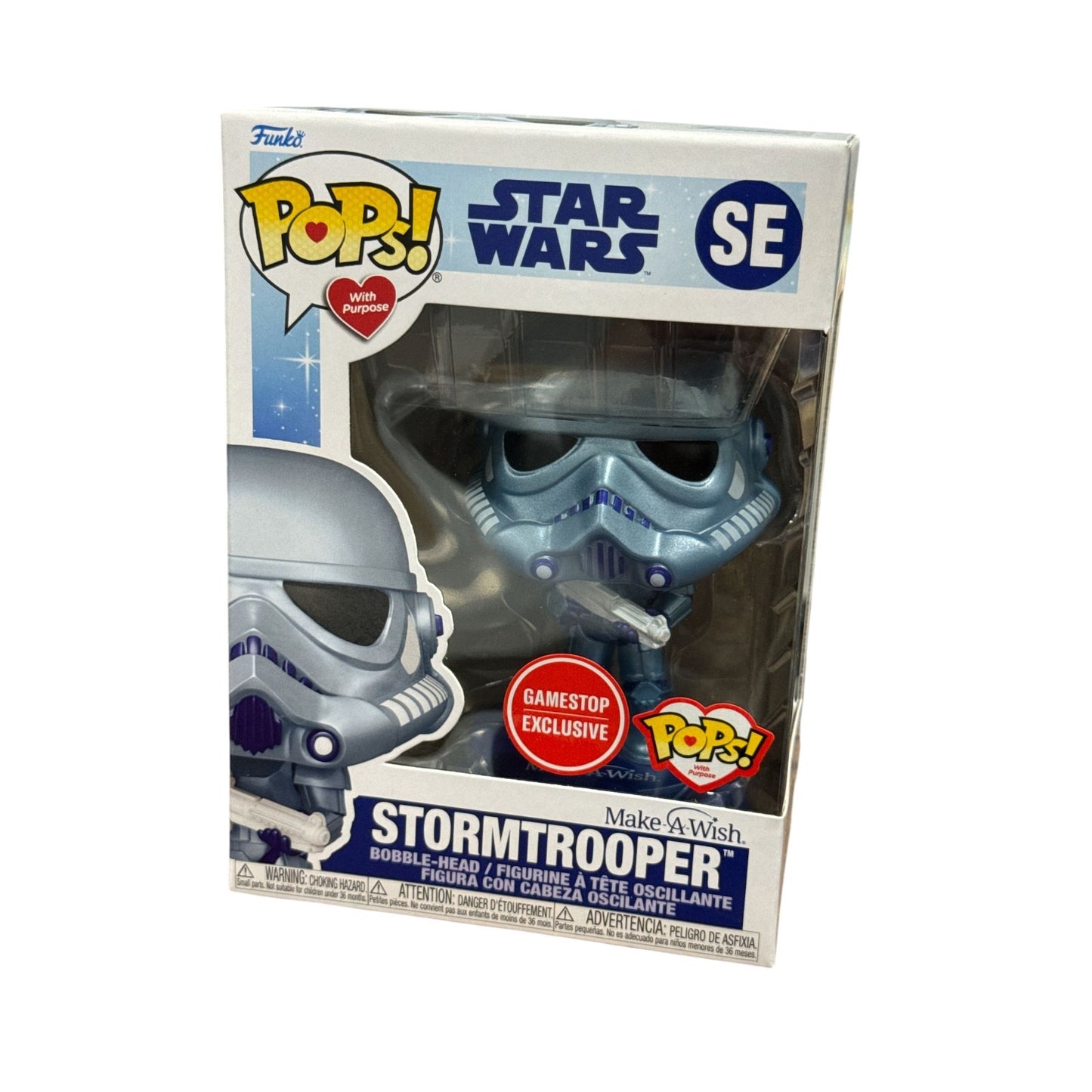 Funko Pop! Star Wars SE Stormtrooper Make-A-Wish Gamestop Exclusive Bobblehead Collectible