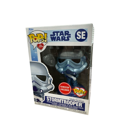 Funko Pop! Star Wars SE Stormtrooper Make-A-Wish Gamestop Exclusive Bobblehead Collectible