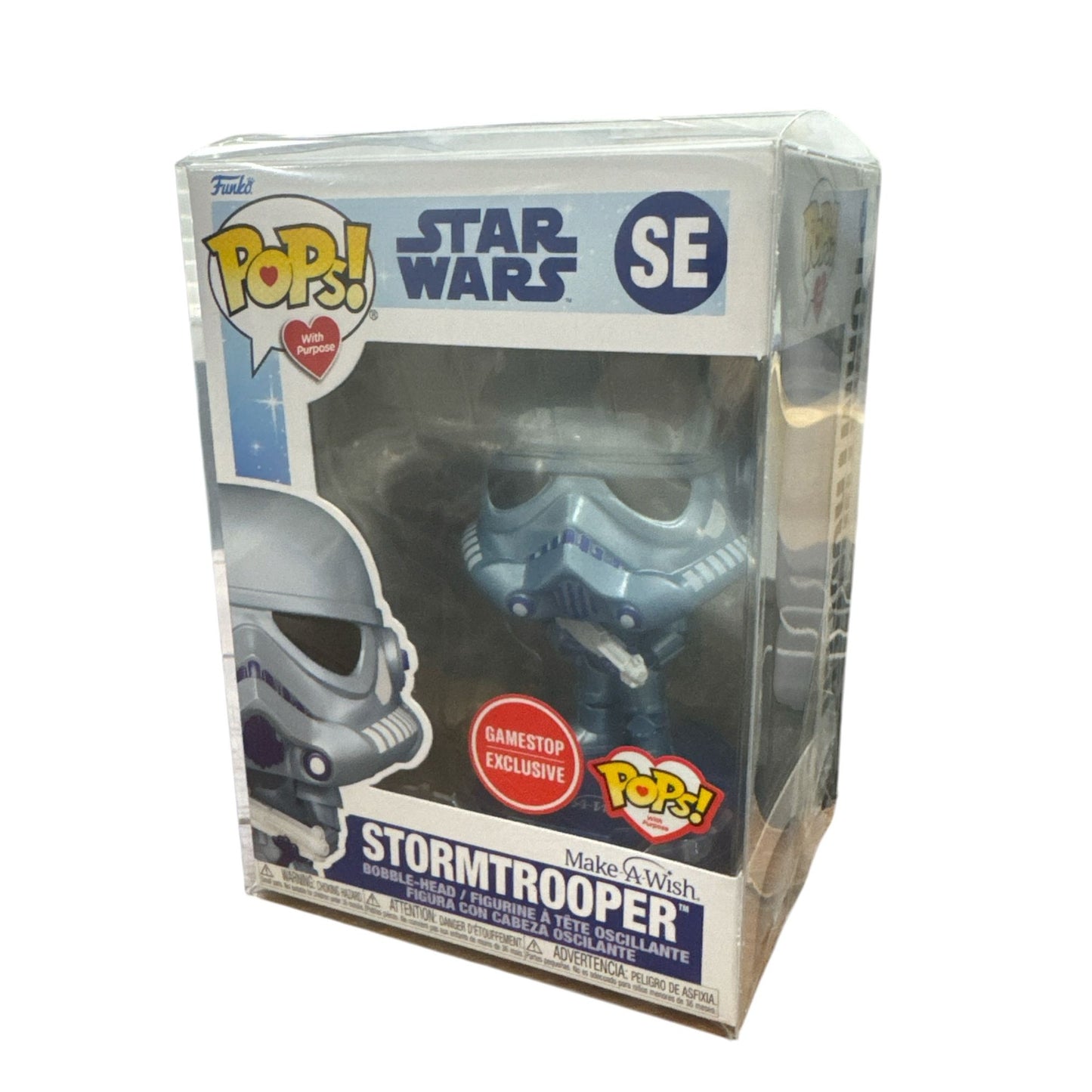Funko Pop! Star Wars SE Stormtrooper Make-A-Wish Gamestop Exclusive Bobblehead Collectible