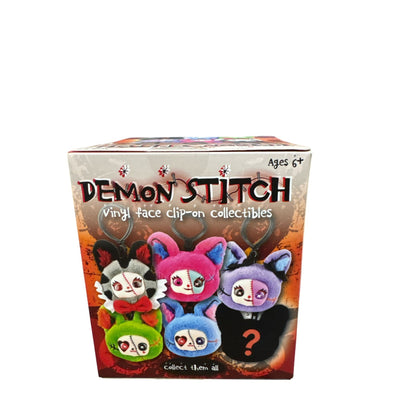 Demon Stitch Vinyl Face Clip-On Collectibles Plush Keychains Ages 6+