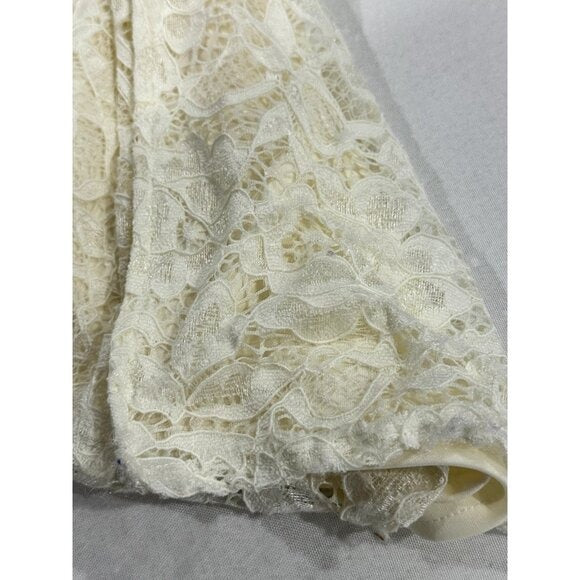 SAM EDELMAN Women's Ivory Lace Dress 14