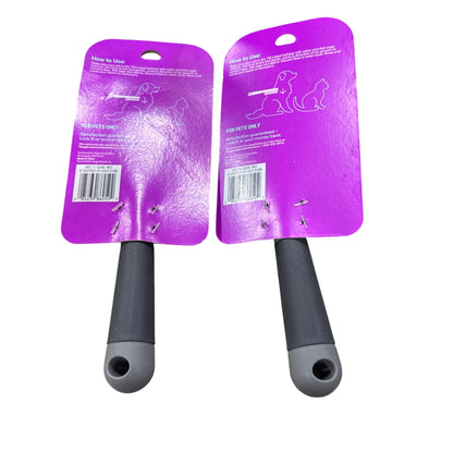 Up & Up Flea Comb For Pets Removes Fleas & Burrs Gray Handle Pack Of 2