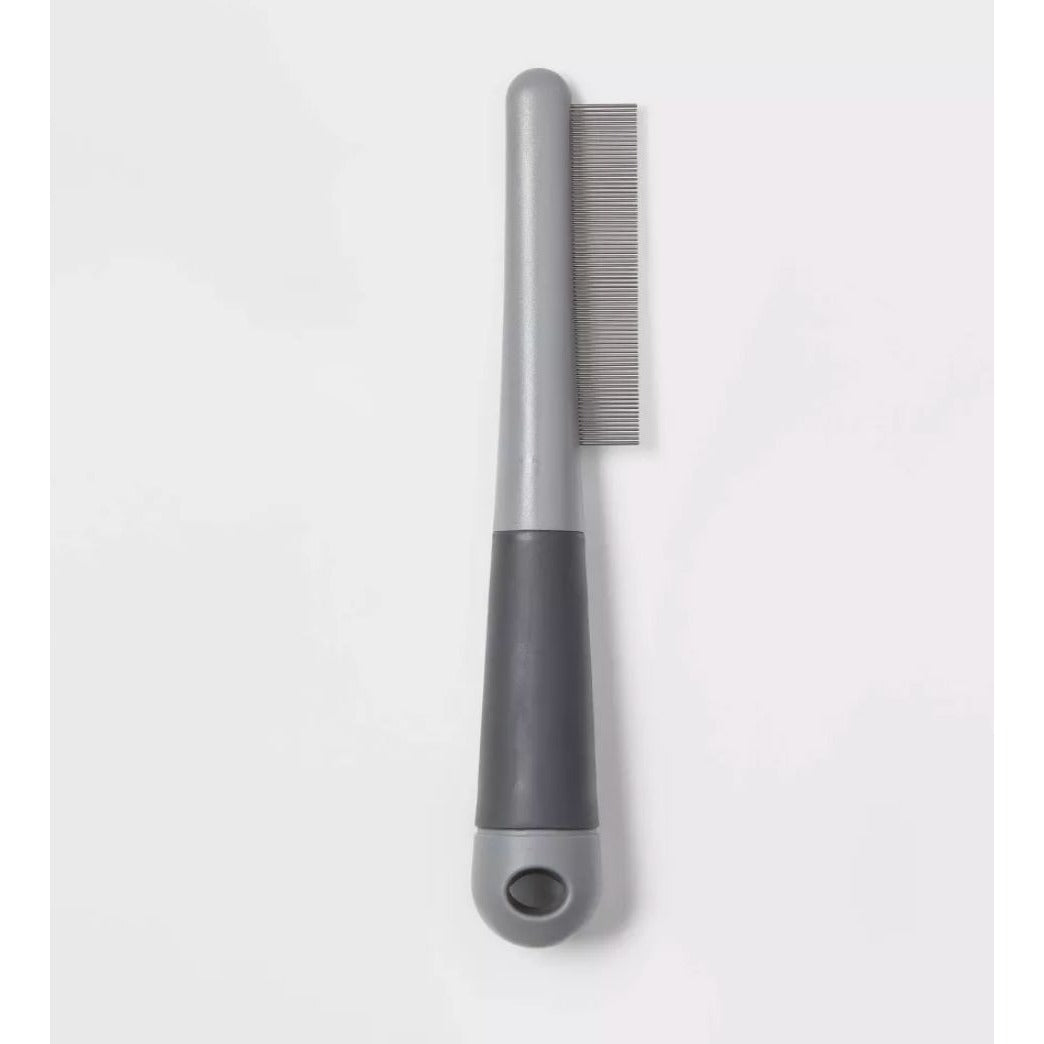 Up & Up Flea Comb For Pets Removes Fleas & Burrs Gray Handle Pack Of 2