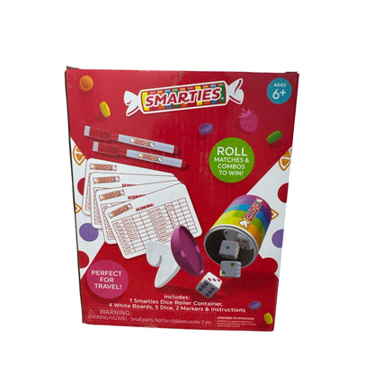 Smarties Dice Rollers Board Game Ages 6+ Strategy & Probability Game For 2-4 Players Includes Dice & Accessories