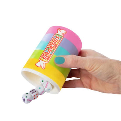 Smarties Dice Rollers Board Game Ages 6+ Strategy & Probability Game For 2-4 Players Includes Dice & Accessories