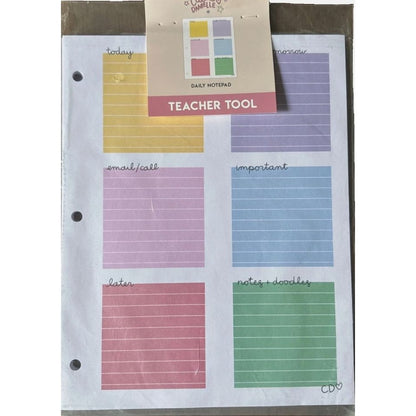 Back-To-School Teacher Bundle With Stickers, Pencils, Dry Erase Pocket, Notepad & Lunch Notes