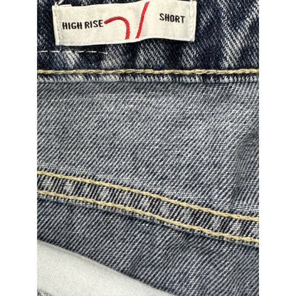 Vigoss Star Print Denim Shorts Size 31 Blue High-Rise Casual Women's Summer Style