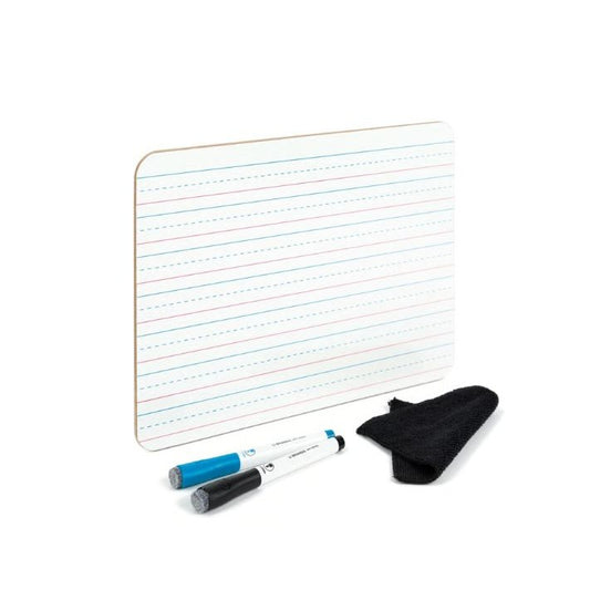 U Brands Dry Erase Board Set With Markers & Eraser 9"x12" Double-Sided Practice Writing Board