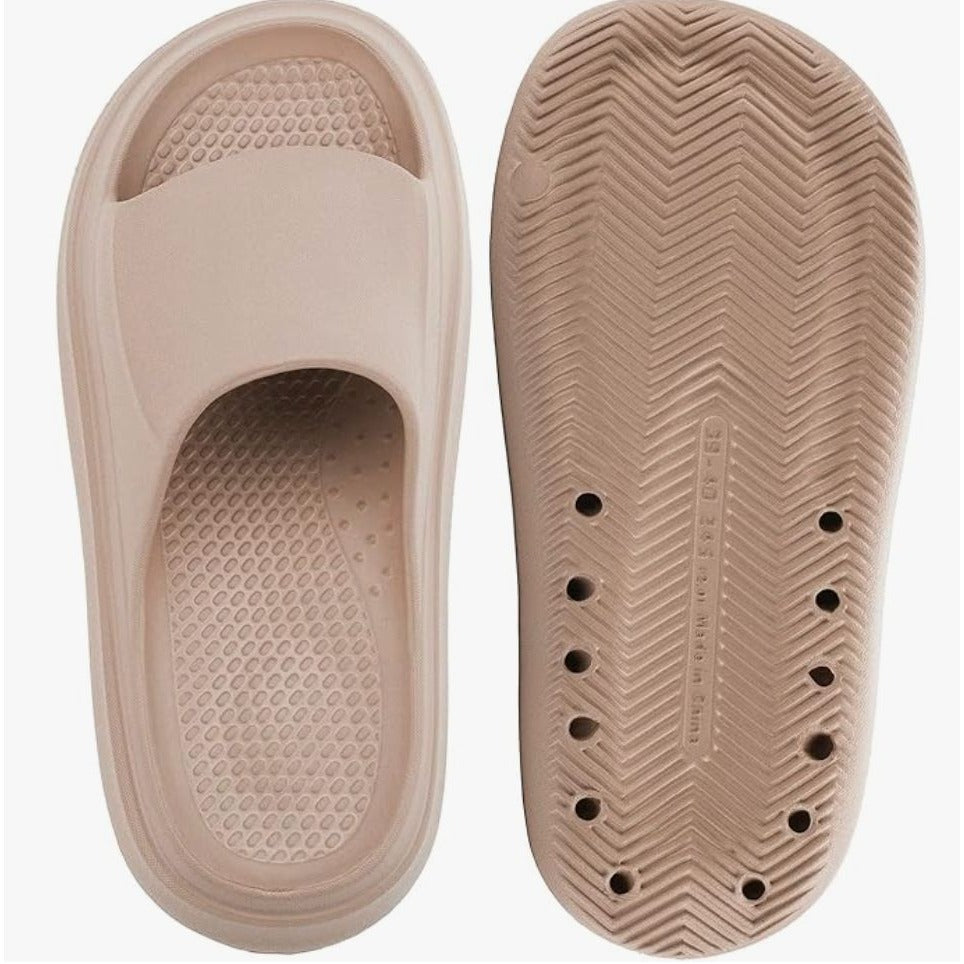 Jscreen Cloud Slides for Women and Men, EVA Non-Slip Super-Soft Quick-Drying Pillow Slippers, 9-10W/7.5-8.5M