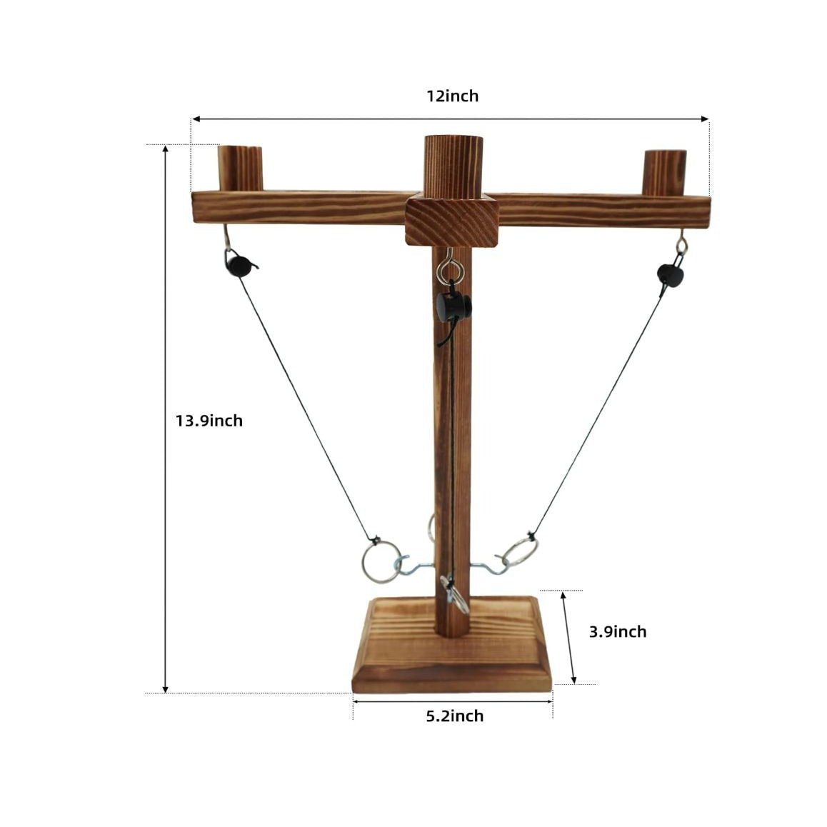 RING TOSS GAMES Large Ring Toss Game for Adults, Ring Game on a String, Tabletop Games