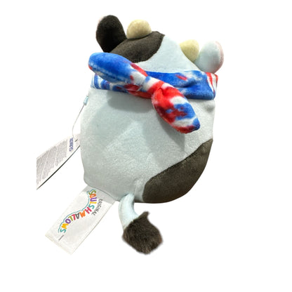 Original Squishmallows Cillian Cow Plush 5" With Tie-Dye Headband Soft Toy Collectible