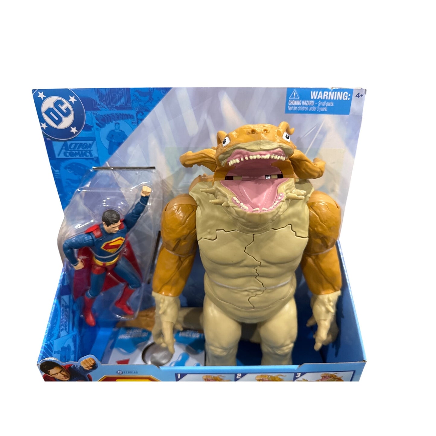 DC Superman Kaiju Slime Battle Action Figure Set With Slime Explosion