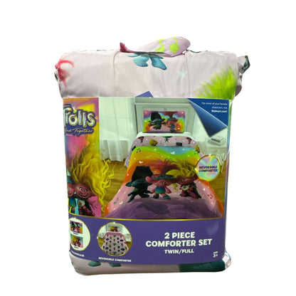 Trolls Band Together 2-Piece Reversible Comforter Set Twin/Full Size