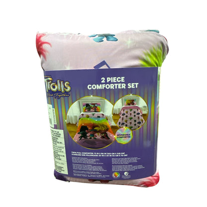 Trolls Band Together 2-Piece Reversible Comforter Set Twin/Full Size