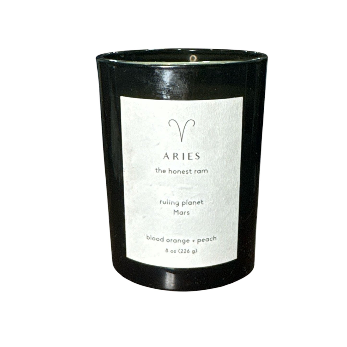 Aries Zodiac Candle Blood Orange & Peach Scented 8oz Glass Jar By Threshold
